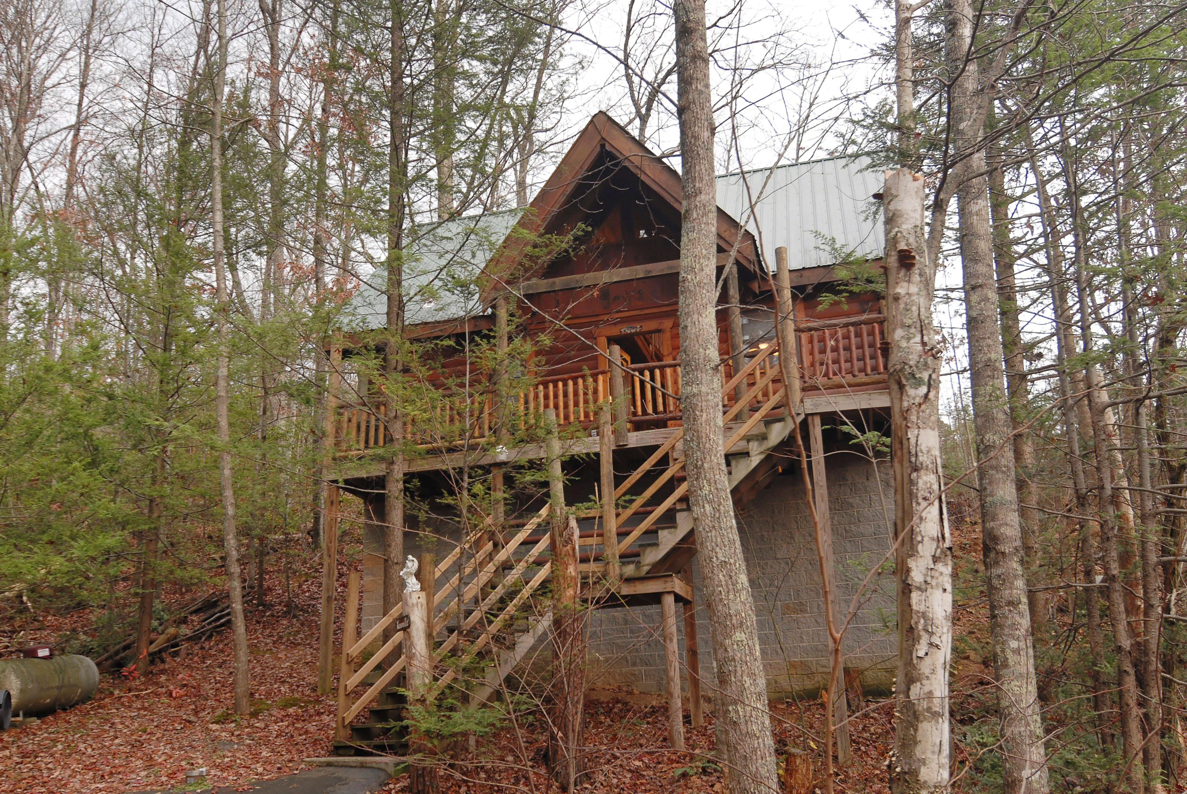 Heaven's Nest Sky Harbour 950 Secluded Pigeon Pet Friendly Tennessee Vacation Cabin